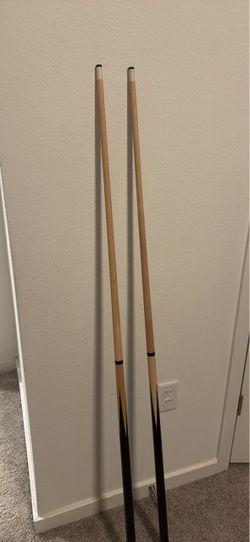 Pool Cue Sticks Set of 2