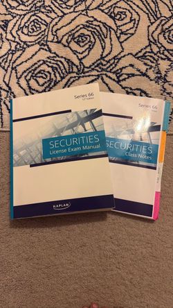 Series 66 Kaplan Textbook and Class Notes