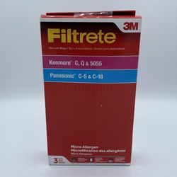 3M 68700B Filtrete Vacuum Bag For attaches to vacuum 3 pk  