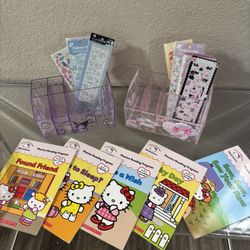 Hello Kitty Books , organizers and stickers All $10 