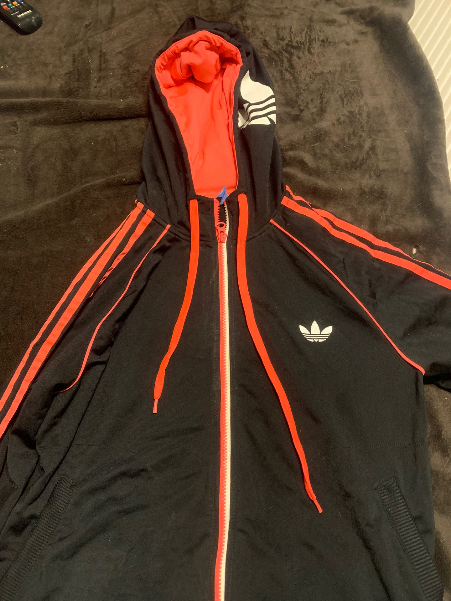 Hot Peach Adidas Zip Up 