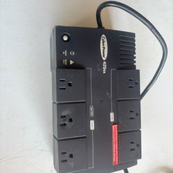 240v 6 Outlet Surge Protector 