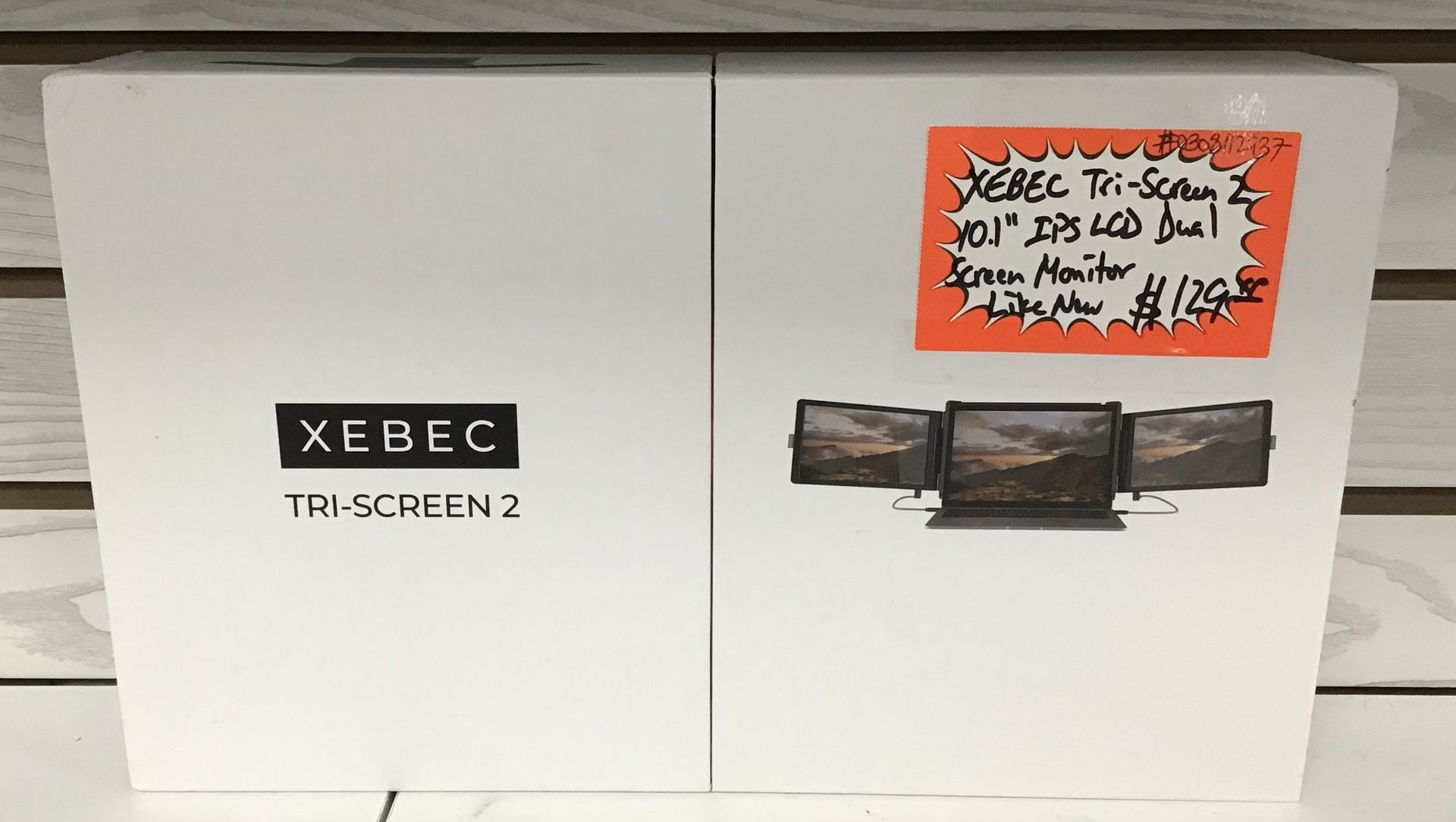 XEBEC Tri-Screen 2 10.1” IPS LCD Dual Screen Monitor Like New 