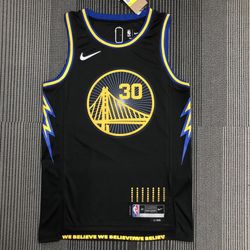 Steph Curry Black Warriors Jerseys 