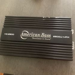 American Bass 2500 Watt Amp 