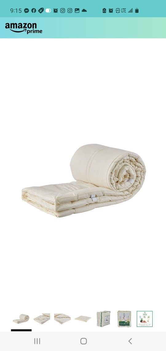 $125 SLEEP & BEYOND TWIN XL MYPAD WASHABLE WOOL MATTRESS PAD