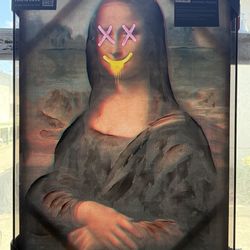 Hand Embellished Mona Lisa Wall art