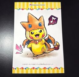 1x Pikachu Mega Tokyo 2016 released Xy Postcard charizard poncho Pokémon center