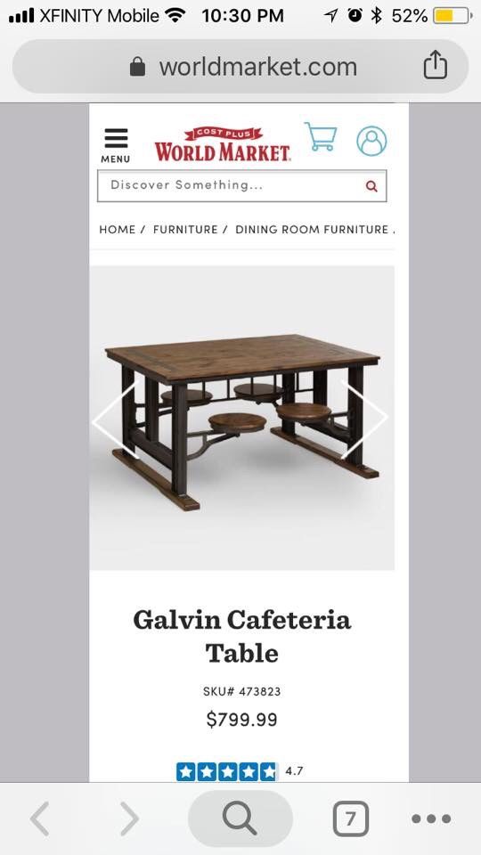 Galvin Cafeteria Table World Market for Sale in Issaquah, WA OfferUp