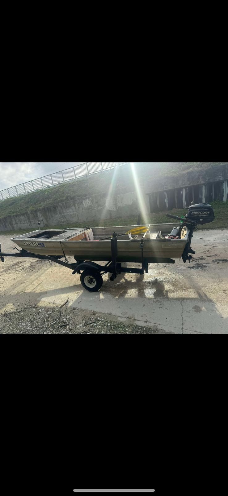boat and trailer