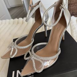 Inc International Concepts Women's Lidani Pointed-Toe Clear Vinyl Pumps Size 8 W