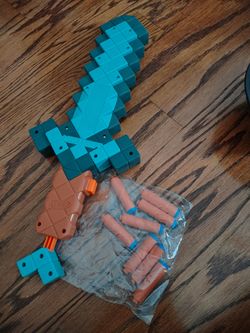 Nerf Minecraft Sword Dart Blaster