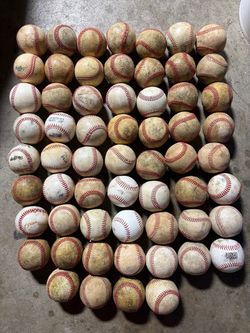 $60 - lot of 60 used baseballs