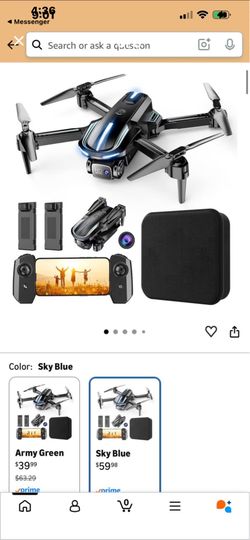 Drone with Camera for Adults Beginners Kids, Fun 1080P Foldable Mini Drone for Exciting Indoor Outdo