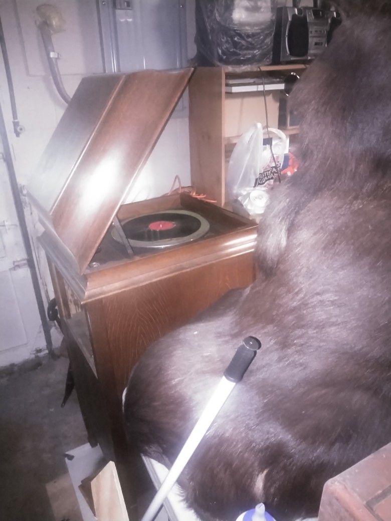 Antique Phonograph Table
