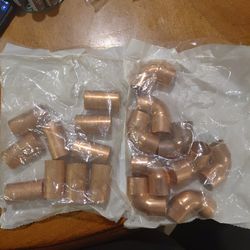 Coupling and elbows copper