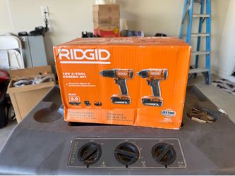 RIDGID 18V 2-Tool Combo Kit — Drill/Driver + Impact Driver (R9272) — NEW, 2 Batteries