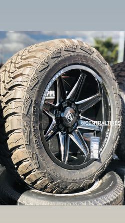20x10 AXE OFFROAD WHEELS ON 33125020 MT TIRES....... CENTRAL TIRES