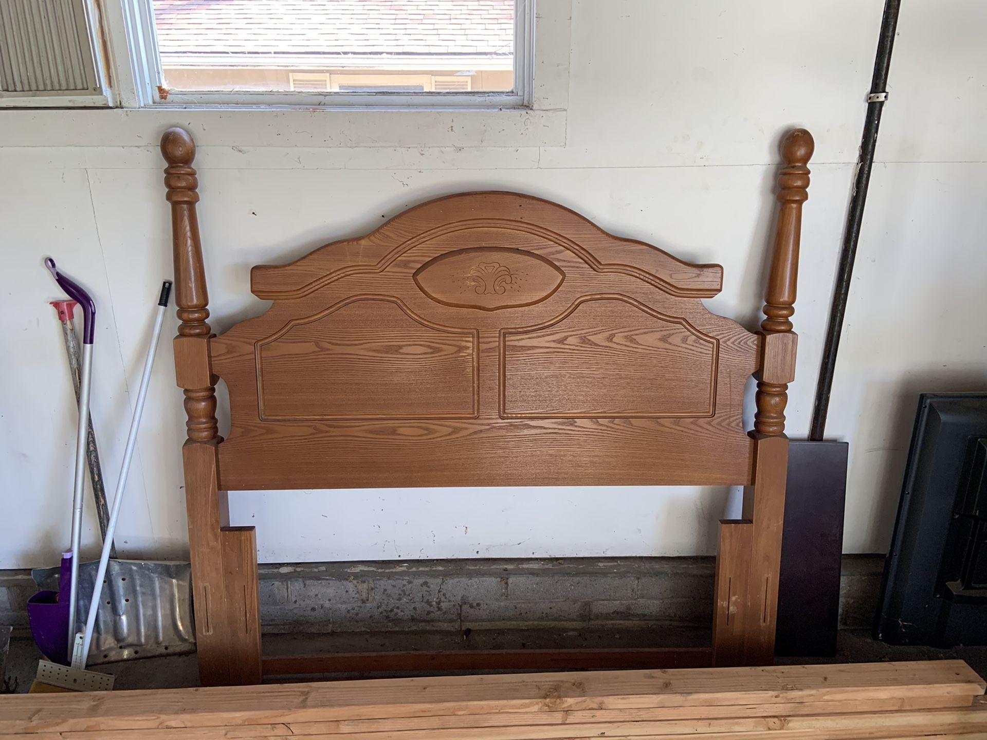 Queen Bed frame and head board and foot board