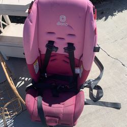 Girl Pink Car Seat