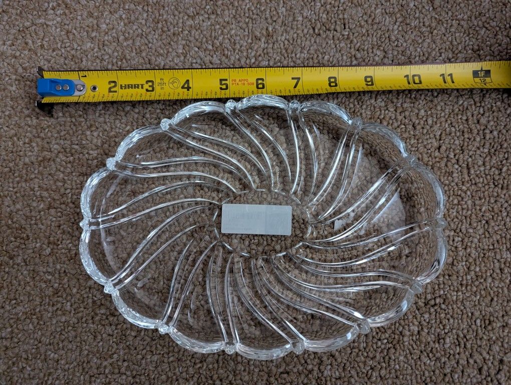 Mikasa Peppermint Clear Platter