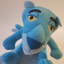 Approx 5" Sitting Down. Blue Panther Plush From Pink Panther 