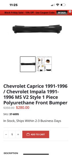 Front & Rear Polyurethane Smooth Bumpers