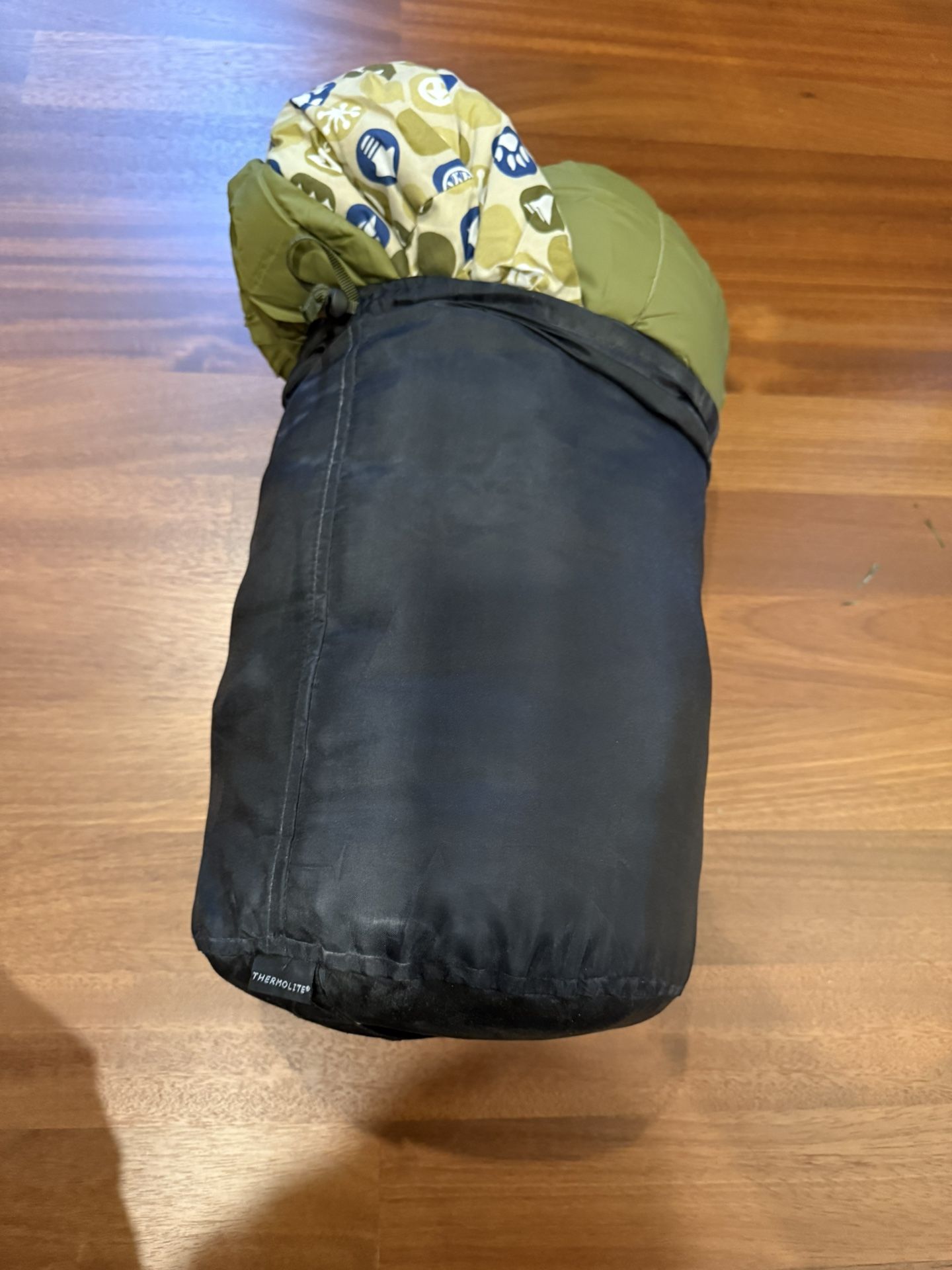 REI Kindercone Kids Youth Sleeping Bag Thermolite Synthetic Camping Stuff Sack