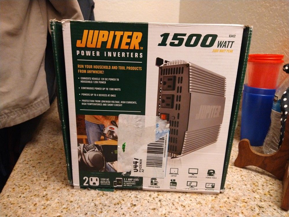Jupiter 1500 Watt Continuous/3000 Watt Peak Modified Sine Wave Power Inverter