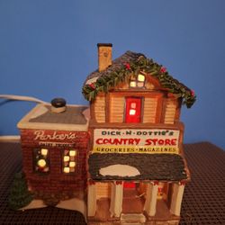 Vintage  Christmas Valley Collection Porcelain Decoration 