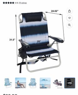 2 beach chairs