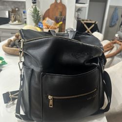 Fawn Black Diaper Bag