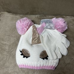 Girls NWT Hat Set