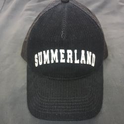Nahmias Summerland Corduroy Trucker Hat Designer Black OS Snap Back