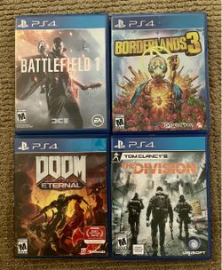 PS4 Games Bundle – Lot of 4