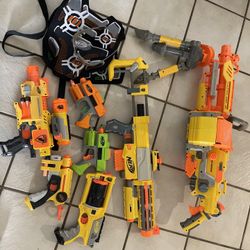 Nerf Guns And accessories Lot