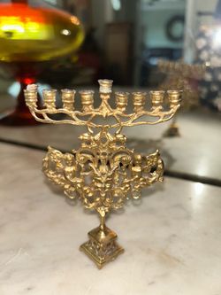 Rare 14k Dutch Menorah