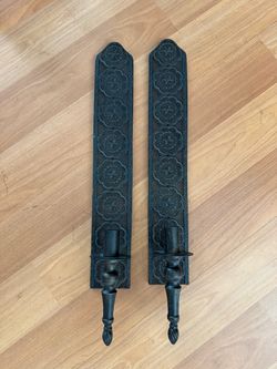 Moroccan  Metal Wall Candle Sconces Set of 2