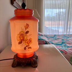 Vintage Floral Night-Light Lamp