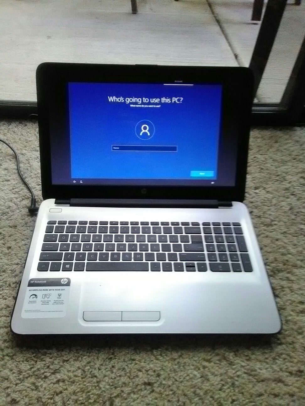 HP Pavilion W2M87UA Notebook PC Factory Reset Works Perfect Guaranteed w/ powercord 15.6" Screen Size Touch Screen