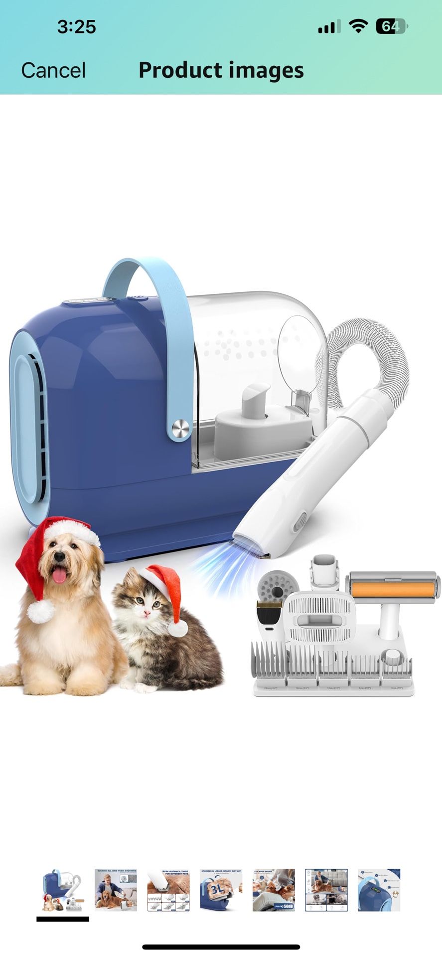 4.3 4.3 out of 5 stars (92) Dog Grooming Kit&Vacuum, 3L Pet Grooming Vacuum 99% Pet Hair Suction, 5 Grooming Tools, 5 Combs, Quiet Pet Vacuum Groomer