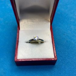 White Gold Promise Ring
