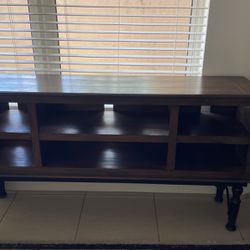 Wooden Buffet Table Console Cabinet With Metal Legs