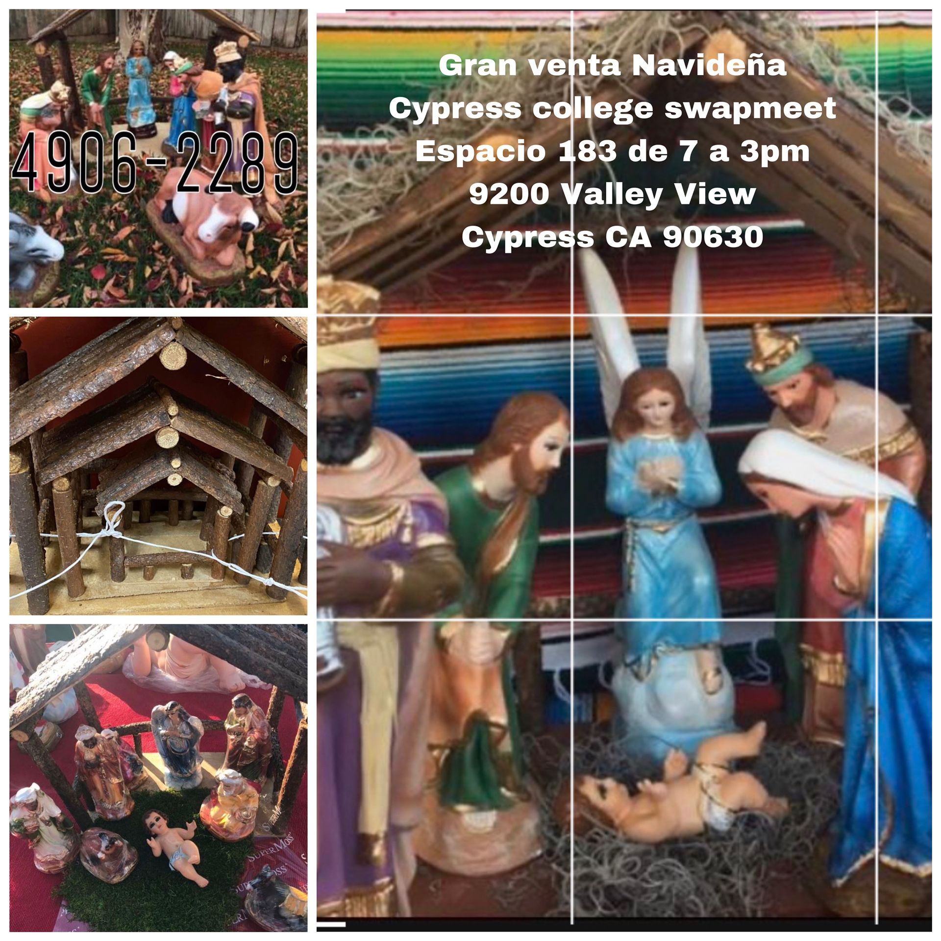 Gran venta navideña de nacimentos,   y baby Jesus