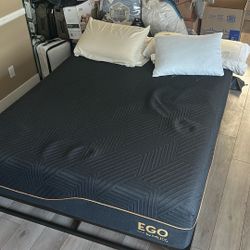 Queen size mattress with bed frame! 