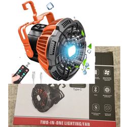 Camping Fan with LED Light