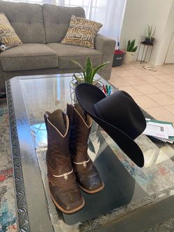 Rodeo Boots and Hat