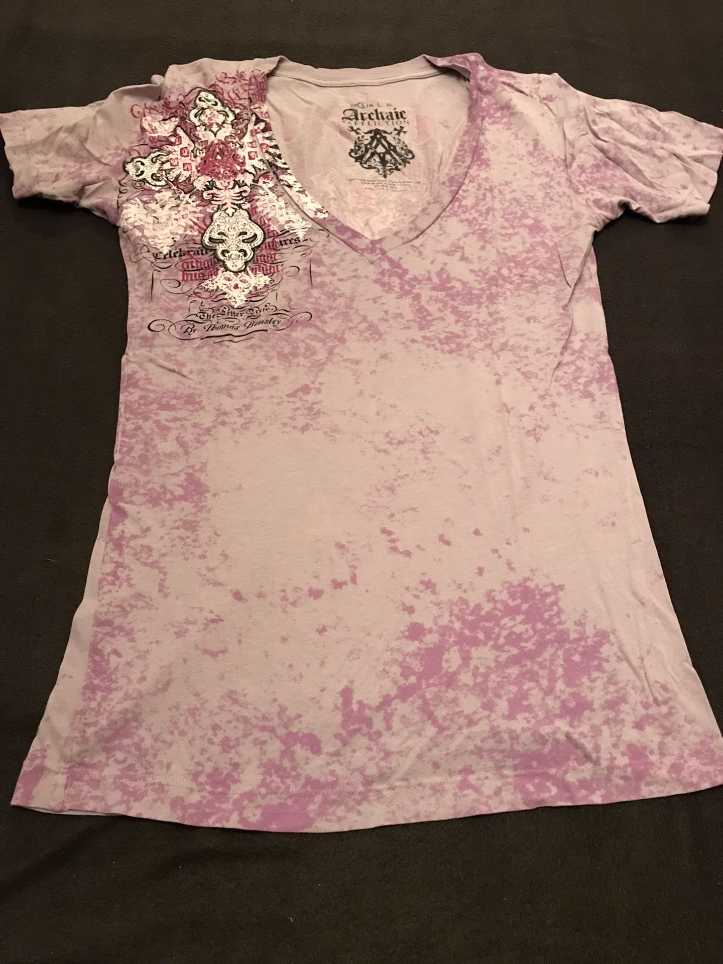 Women’s Archaic By Affliction Purple Shirt / Top In Size Small