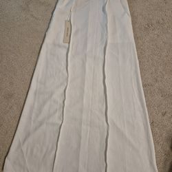 BRAND NEW White Floor Length Skirt