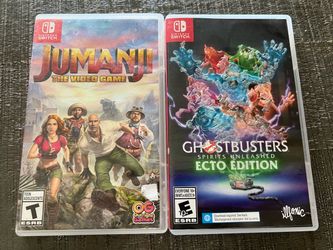 Ghostbusters spirit Unleashed, Jumanji the video game Nintendo switch